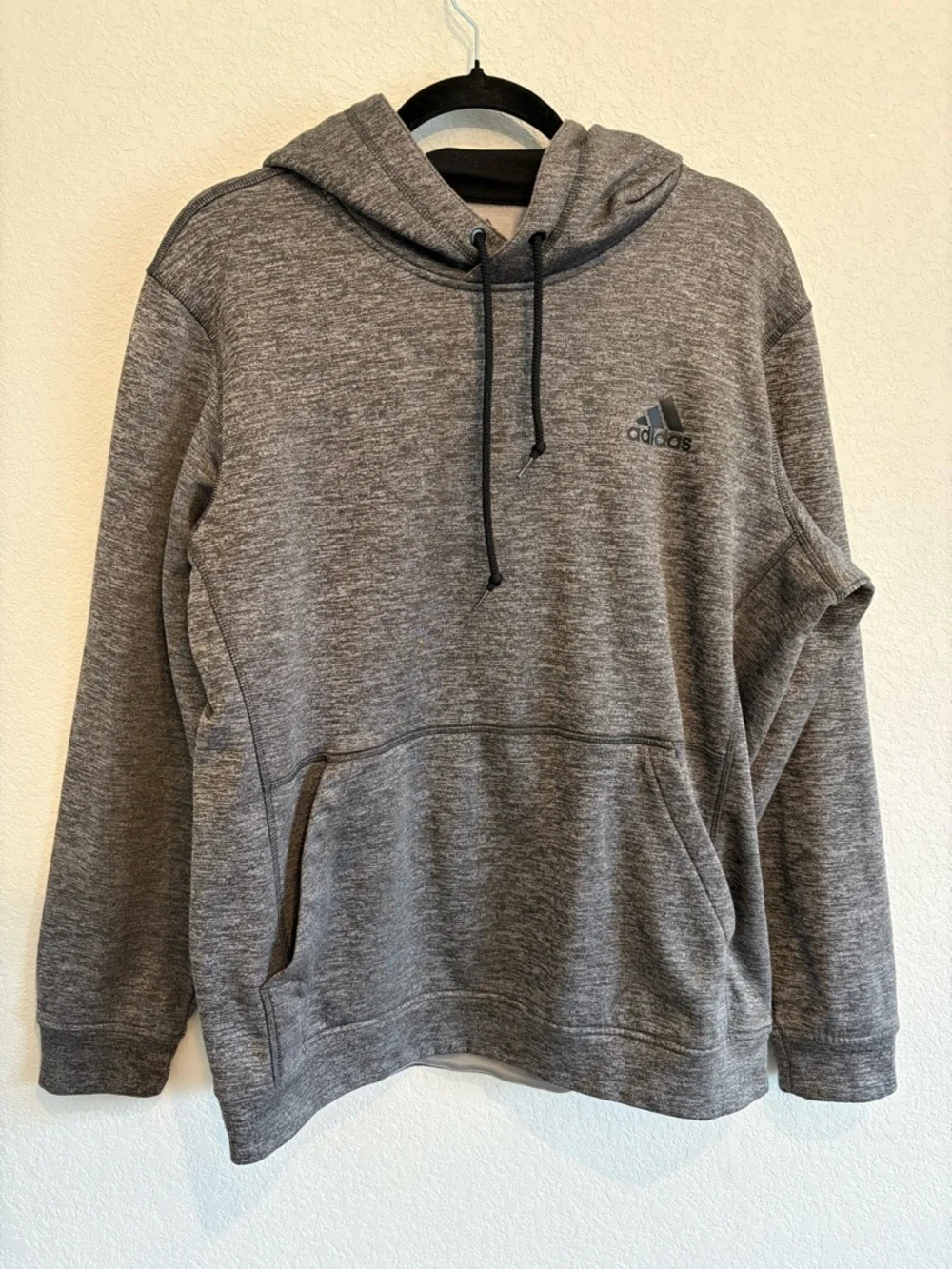 Adidas Hoodie Gray Pullover Athletic Sweatshirt Men’s Size M